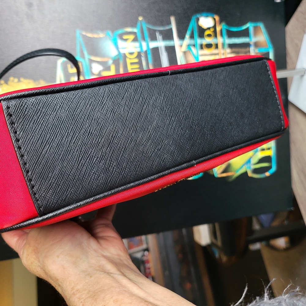 Michael Kors Red and Black Shoulder Bag - Picture 3 of 7